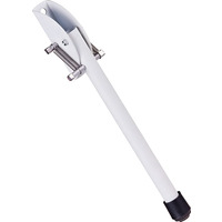 20 cm / 8 in Gold Kick Down Door Stop - Keep The Door Stay Open - White / 20cm