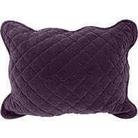 Premium Rich Cotton Velvet Luxury Cushion - Aubergine