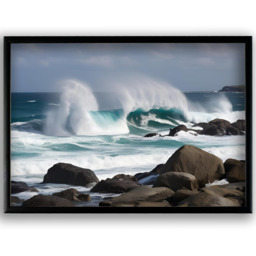 A1 Wall Mounted Picture Frame - Black / 1 - thumbnail 2