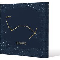 Gold Scorpio Gallery Canvas - Blue / 101cm