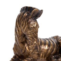 Sitting Zebra Ornament - Bronze - thumbnail 5