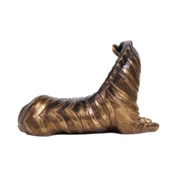 Sitting Zebra Ornament - Bronze - thumbnail 4