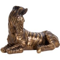 Sitting Zebra Ornament - Bronze - thumbnail 1
