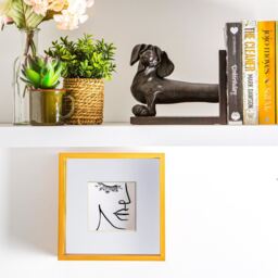 "3D Deep Box Photo Frame - 8 x 8"" with 4 x 4"" Mount - Light Wood/White" - thumbnail 5