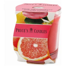 Price's Pink Grapefruit Scented Jar Candle - Pink - thumbnail 3