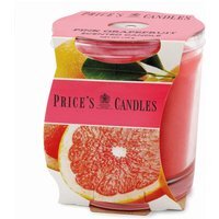 Price's Pink Grapefruit Scented Jar Candle - Pink