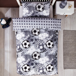Football Design Duvet Set - Grey - thumbnail 4