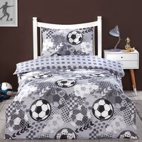 Football Design Duvet Set - Grey - thumbnail 1