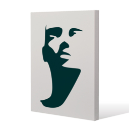 Elegant silhouette Canvas Print - Yellow / 41cm / 61cm - thumbnail 2