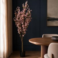180cm Artificial Pink Cherry Tree Premium - Light Pink Flowering Tree