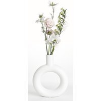 Modern Donut Porcelain Vase - White - image 1