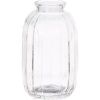 Glass Bottle Bud Vase - Clear