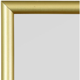 Matt Gold Aluminium Framed Modern Wall Mirror - Gold - thumbnail 3