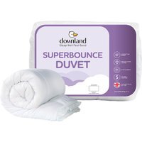 Downland Super Bounce 7.5 Tog Duvet - White / Double