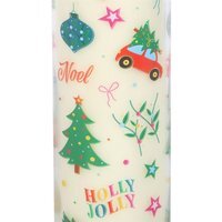 Festive Christmas Pudding Scented Tube Candle Holiday Home Decor - White - image 1