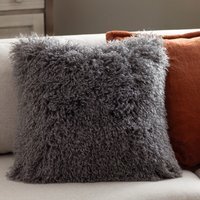 Rowan Faux Fur Cushion - Grey / Polyester