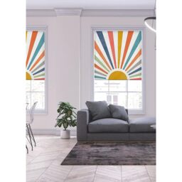 Lister Cartwright Painted Blackout Roller Blinds - Painted Sun / 60 x 160 - thumbnail 2