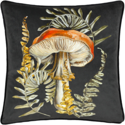 Kielder Forest Hatfield Printed Cushion - Black / Polyester - thumbnail 2