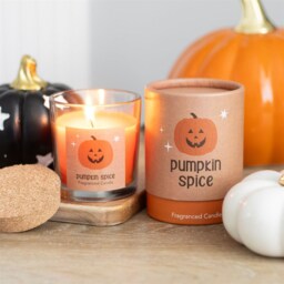 Peekaboo Pumpkin Spice Candle For Halloween Vibes - Orange - thumbnail 4