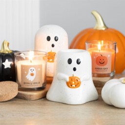 Peekaboo Pumpkin Spice Candle For Halloween Vibes - Orange - thumbnail 3