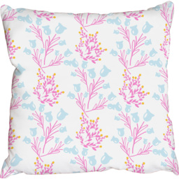 Wild summer flower Outdoor Cushion - Pink / 60cm - thumbnail 2