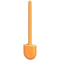 Mini Silicone Toilet Brush Holder - Orange