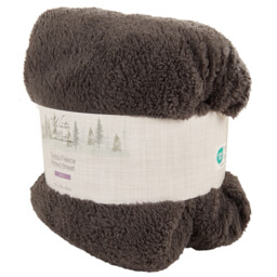 Teddy Fleece Fitted Sheet Charcoal Db - Charcoal / Single - thumbnail 2