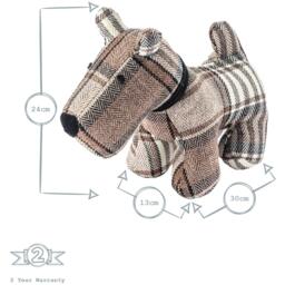30 x 24cm Bentley the Dog Door Stop Brown - Brown - thumbnail 2