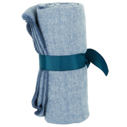 Vienna Woven Throw - Blue - thumbnail 2