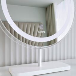 Ava Marble Touch Sensor LED Light Mirror - White - thumbnail 5