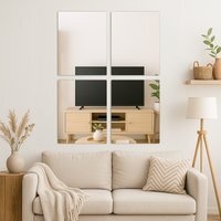 Self Adhesive Glass Wall Mirror - 30 x 40cm - Silver / 4