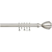 Palermo Curtain Pole - Silver / 210 - 360 cm