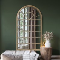 The Somerley Large Country Arch Wall Mirror 180cm - Sand - image 1