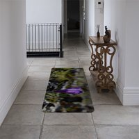 Close up spring or autumn flower bloom in nature Designer Runner Rug - Purple - thumbnail 1