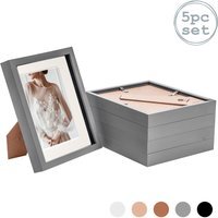 "3D Box Photo Frame - 8 x 10"" with 5x7"" Mount - Pack of 5 - Grey" - thumbnail 1