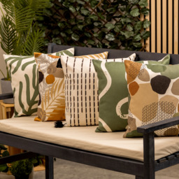Icon Boho Down to Earth Print Outdoor Cushion - Sixth Collection, Set of 4 - Neutral - thumbnail 2