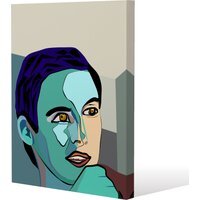 thoughtful boy Canvas Print - Blue / 51cm / 77cm - image 1