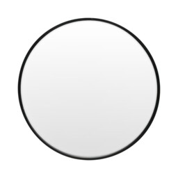 Round Metal Mirror - Black / 70cm - thumbnail 2