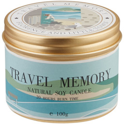 Soy Wax Scented Candle in Metal Jar - Colourful / Baltic Amber - thumbnail 2