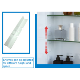 LED Bathroom Cabinet Mirrors Dimmable Demister Pad - White / 60cm - thumbnail 4
