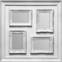 Maren Vintage Style Silver 4 Photo Frame - Silver