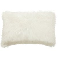 Bosie Lamina Cream Fur Cushion - Cream