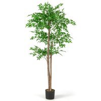 Artificial Bamboo Tree Tall Fake Tree - Green - image 1