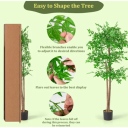 Artificial Bamboo Tree Tall Fake Tree - Green - thumbnail 4
