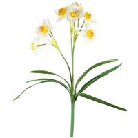 Artificial Daffodil Spray 54cm - White