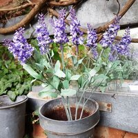 Artificial Silk Lilac Lavender Bunch - Lilac
