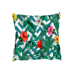 Tropical Leaves  Geometrics Outdoor Cushion - Green / 60cm - thumbnail 2