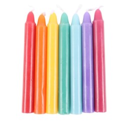 Chakra Harmony Unscented Energy Candle Set 14 Pack - Multicolor - thumbnail 4