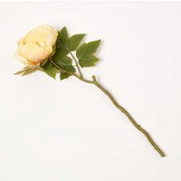 Artificial Stem of Dried Peony Flowers, 48 cm - Yellow - thumbnail 1