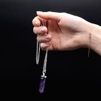Rose Quartz Classic Point Pendant, Elegant Healing Jewelry - Pink